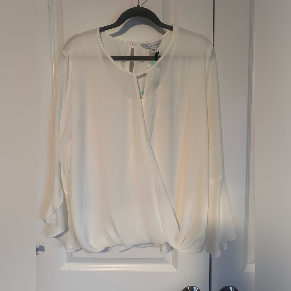 Hawthorne white blouse